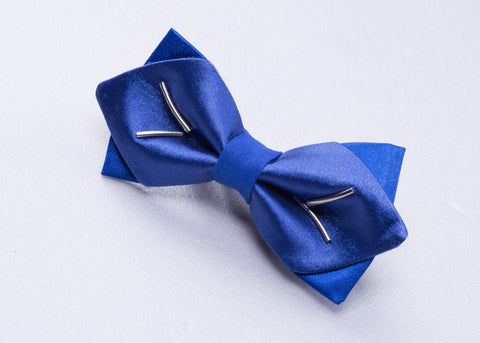 Silk Navy Blue Bow tie