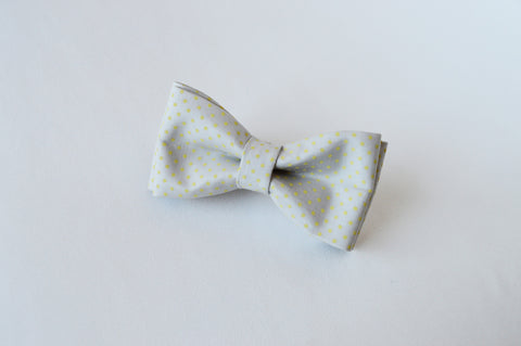 Dot Grey Bow tie