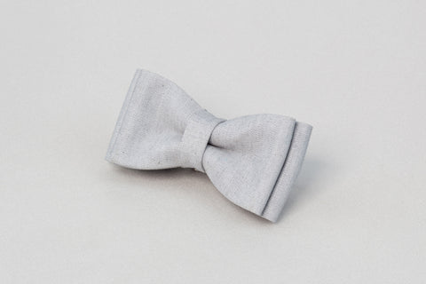 Grey bow tie, men bow tie, designer bow tie, grey wedding bowtie