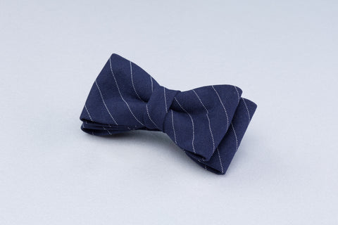 Navy blue Denim Bow tie