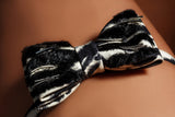 Wild Collection Striped Bow tie